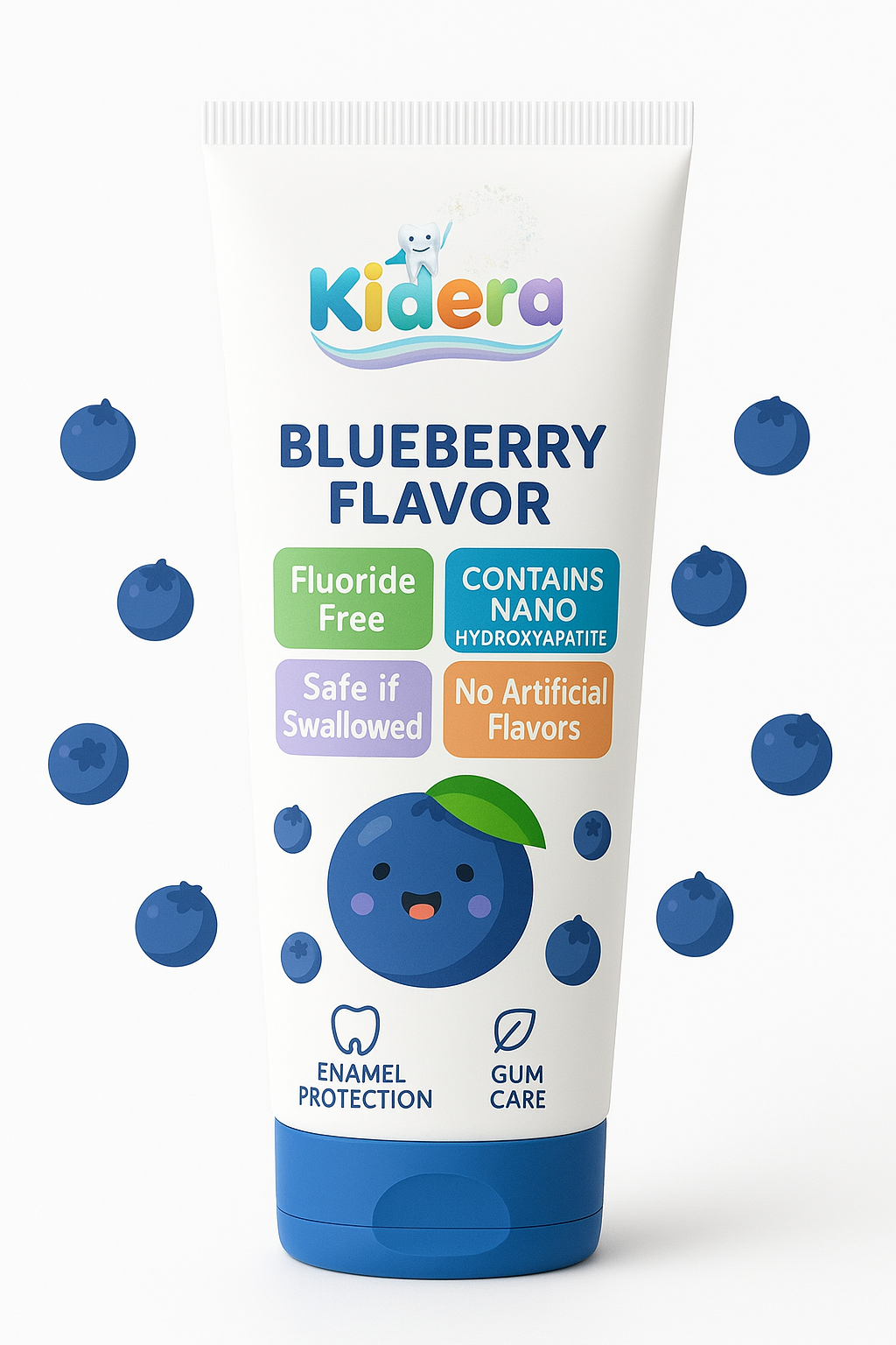 Kidera Kids Toothpaste – Blueberry Flavor (Fluoride-Free & Safe)