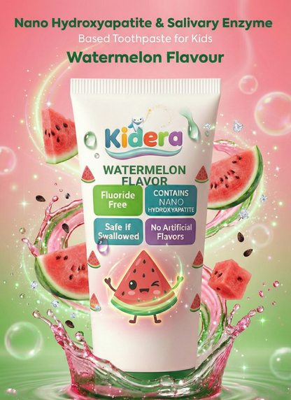 Kidera Kids Toothpaste – Watermelon Flavor (Fluoride-Free & Safe)