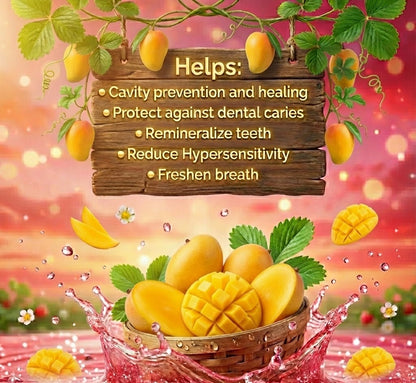 Kidera Kids Toothpaste – Mango Flavor (Fluoride-Free & Safe)