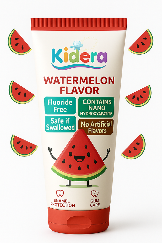 Kidera Kids Toothpaste – Watermelon Flavor (Fluoride-Free & Safe)