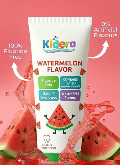 Kidera Kids Toothpaste – Watermelon Flavor (Fluoride-Free & Safe)